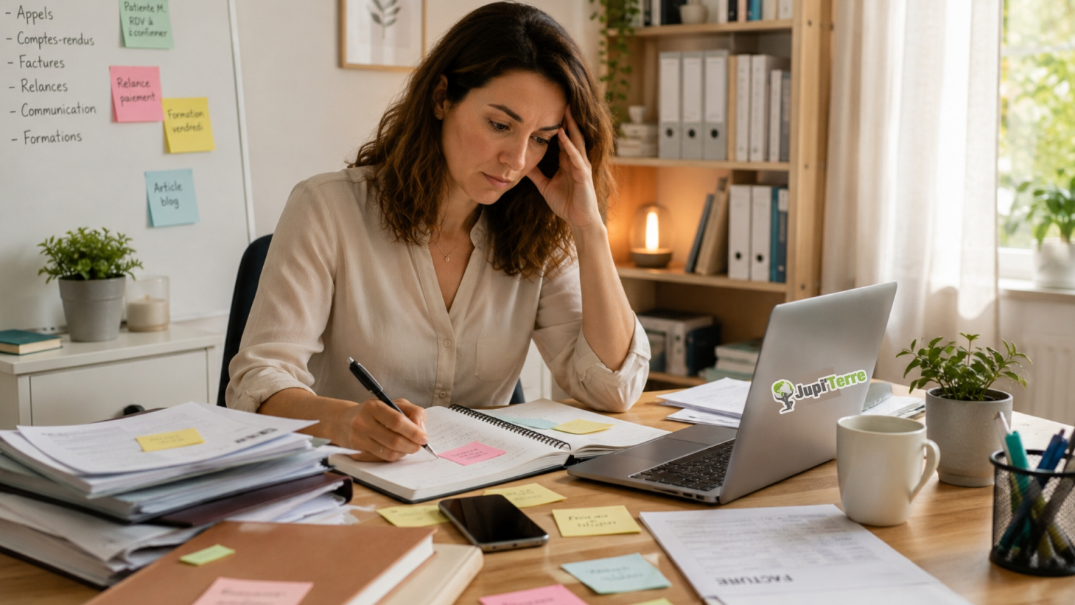 Charge mentale liée à la gestion quotidienne d'un cabinet de psychologie